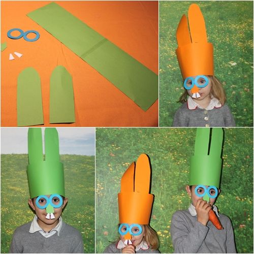 Manualidades: Máscaras de conejito para Pascua