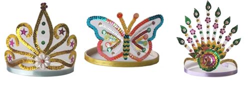 Coronas de lujo para fiestas de princesas