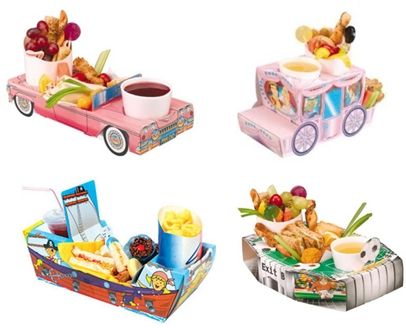 Cajas de comida para fiestas infantiles