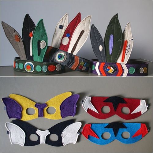 mascaras de fieltro para disfraces caseros infantiles Máscaras de fieltro para completar disfraces caseros