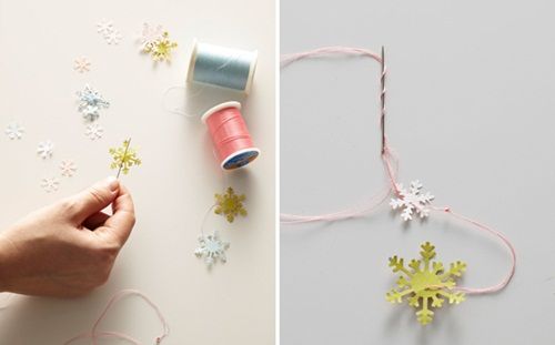 Bonitas guirnaldas de hielo hechas en casa para Navidad 3 Bonitas guirnaldas de hielo hechas en casa para Navidad