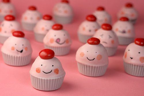 Cupcakes decorados con mucha "personalidad"