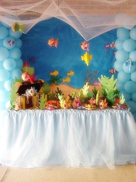 Espectacular decoraciÃ³n para fiesta bajo el mar