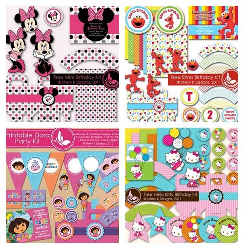 Kits imprimibles gratuitos para fiestas de cumpleaños ¡qué hallazgo 2 Kits imprimibles gratuitos para fiestas de cumpleaños, ¡qué hallazgo! 