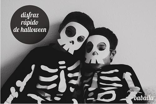 Halloween: disfraz de esqueleto rÃ¡pido de hacer