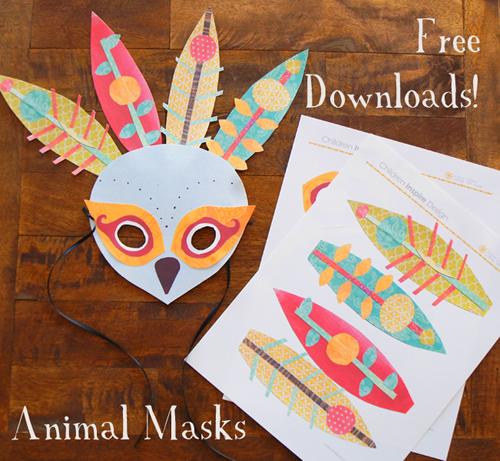 DIY con niños: Máscara de pavo real