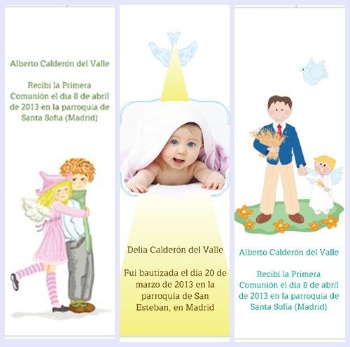 Invitaciones y tarjetas personalizadas para bebés y Comunión (2)