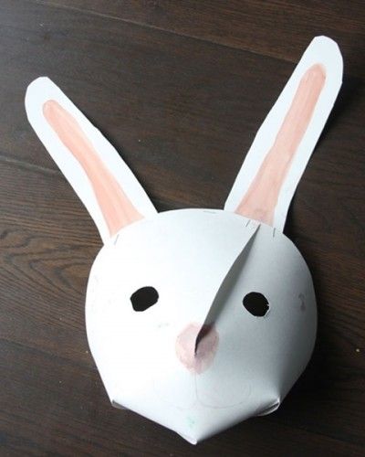 máscara infantil de conejo