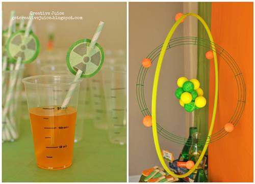Fiesta laboratorio de química científicos locos experimentan con zumos y pastillas de gomascientist birthday party ideas 2