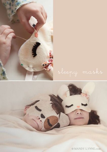 Máscaras infantiles de animales para irse a dormir (o para disfraces) 2