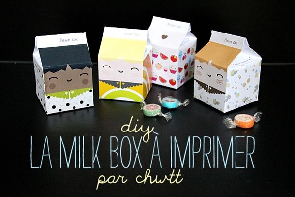 Pequeñas cajas de leche para imprimir gratis (y son ideales regalos para invitados…)