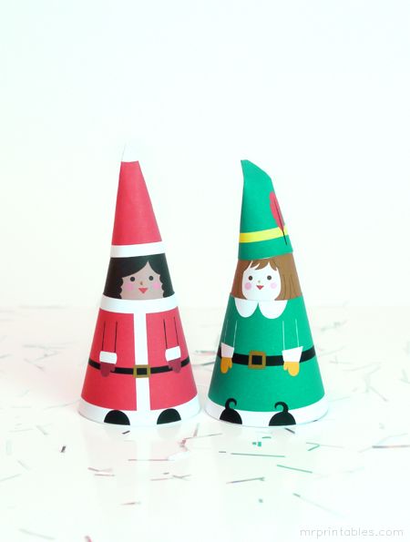 figuras navidad papel imprimibles niños juegos (2)