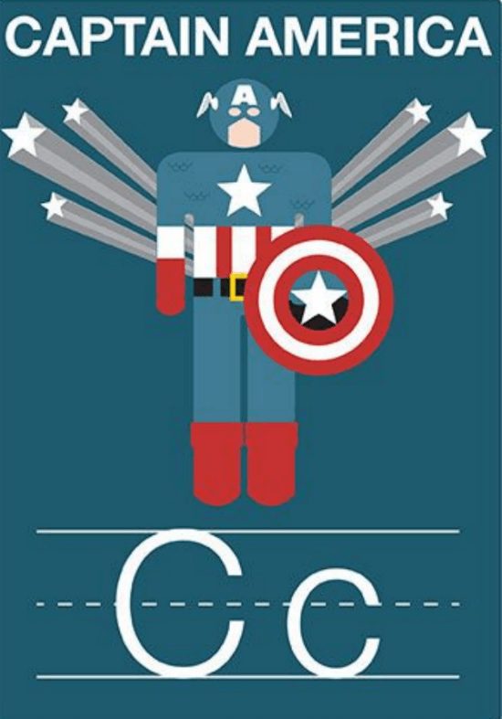 imprimible-superheroe-capitan-america