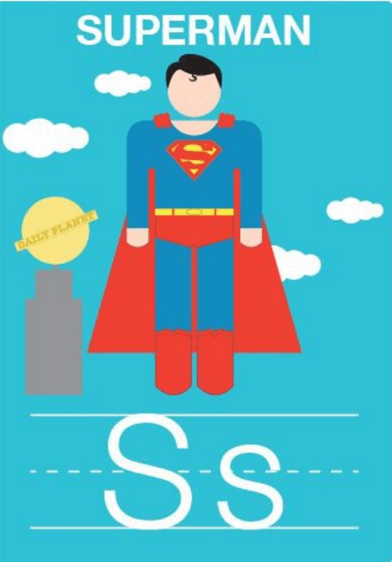 imprimible-superheroe-superman