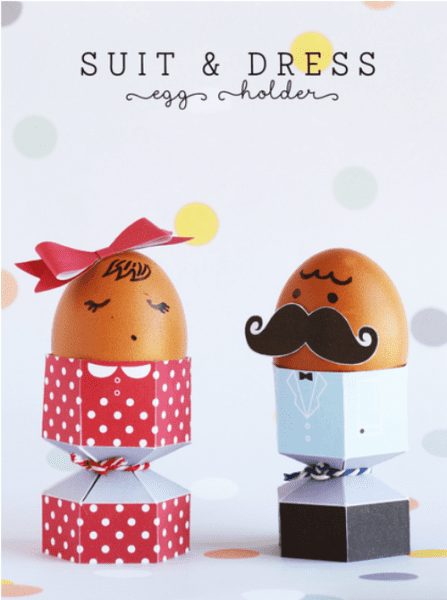 DIY Elegantes Huevos de Pascua con imprimibles