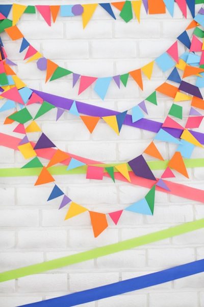 decorar fiesta para niños con banderolas
