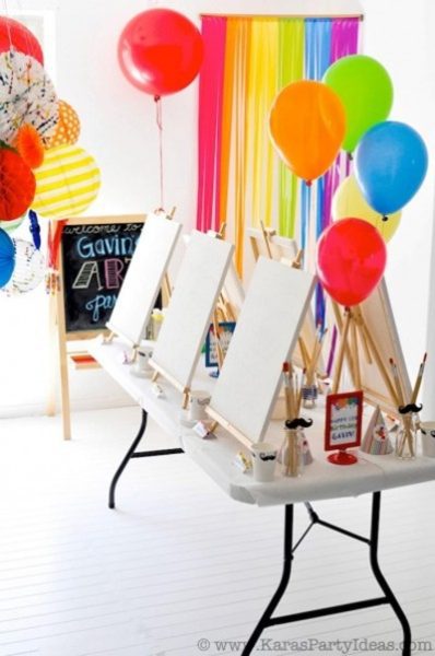 decorar fiesta colorida para niños