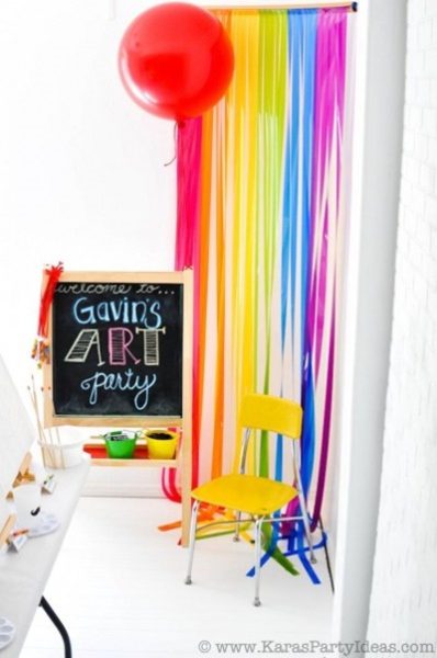 fiesta colorida para niños