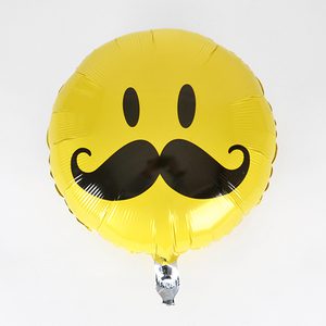 globo con bigote decoracion fiestas cumpleaños caras felices