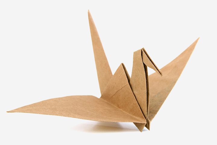 figuras de origami para niños - pájaro