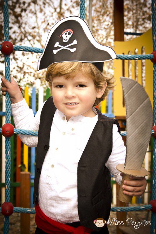 disfraz de pirata casero