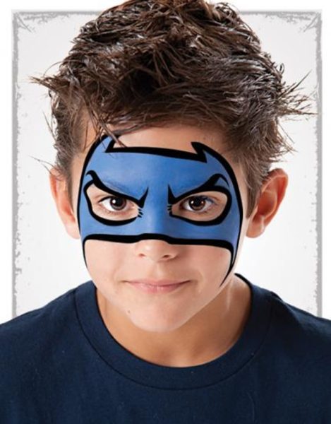 maquillaje de superheroe niños