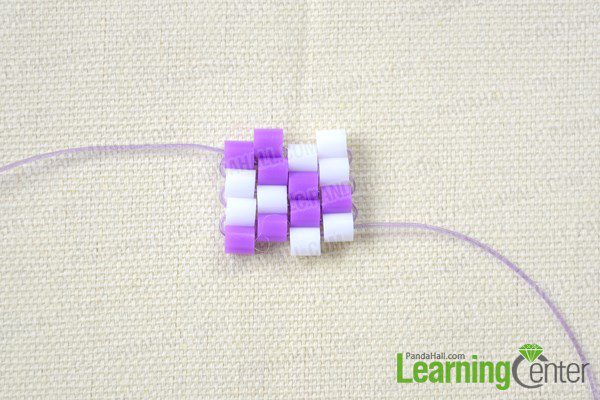 pulsera para niñas con hama beads terceros pasos
