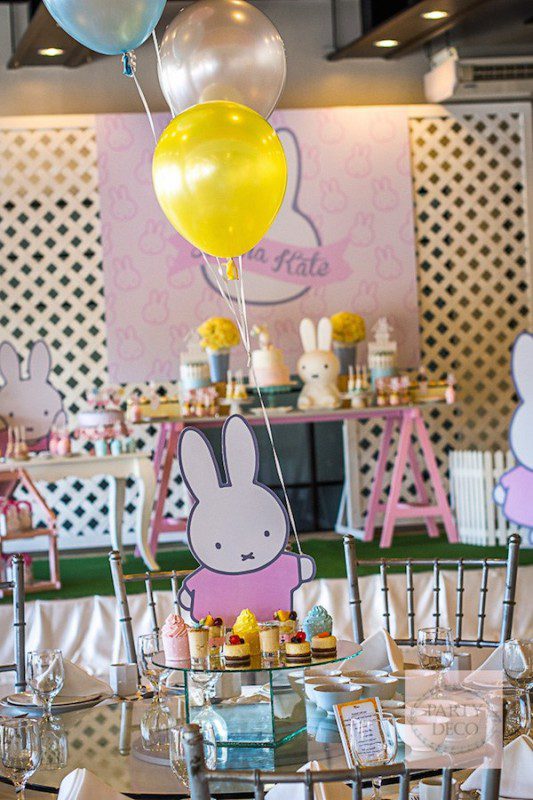Fiesta temática de Miffy la conejita para niños
