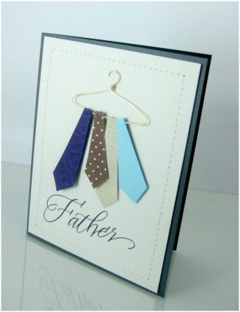 Tarjetas originales para el Día del Padre corbata