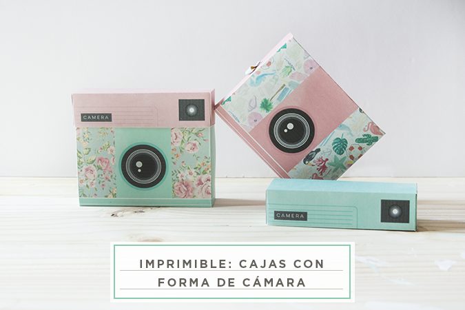 Cajas con Forma de Cámara de Fotos: Imprimibles