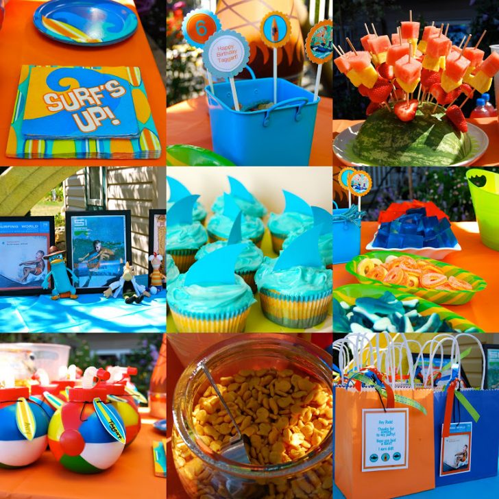cumpleaños infantil de Phineas y Ferb mesa dulce