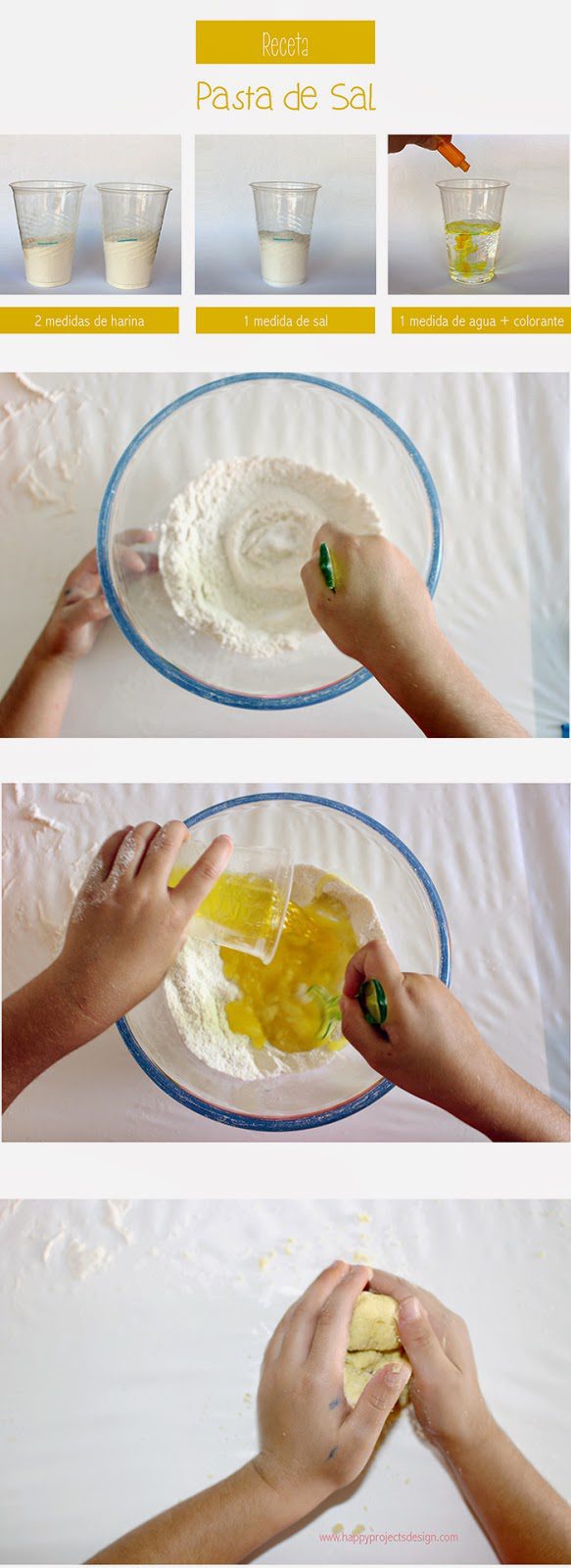 pasata de sal casera hecha a mano para niños como se hace
