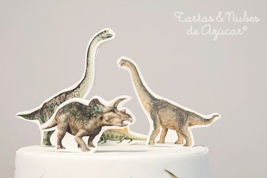 tarta de dinosaurios para cumpleaños infantil