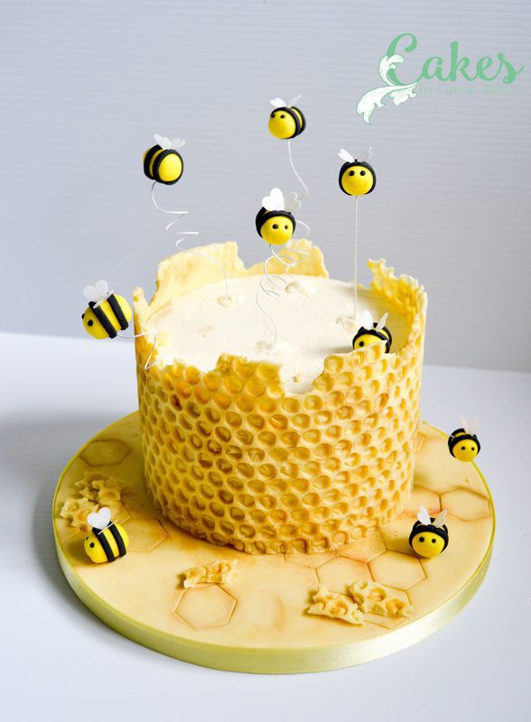 asombrosa tarta de abejas para cumpleaños infantil