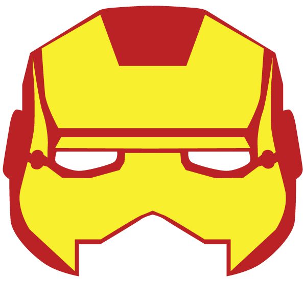 mascara de iron man para fiesta de super heroes