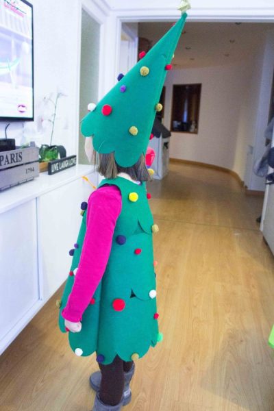 Muscular olvidadizo Evaluación Disfraz Casero de Árbol de Navidad Infantil | Fiestas y Cumples