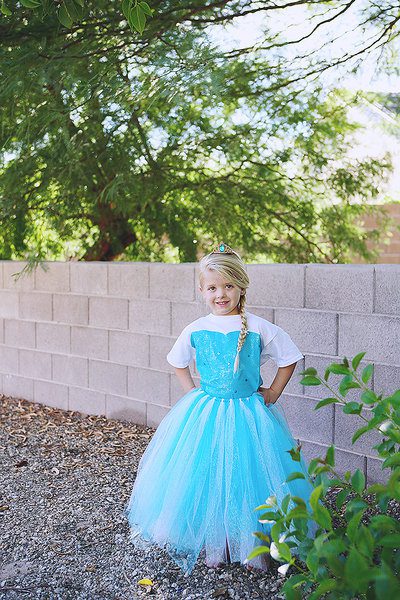 Disfraz Infantil Casero de Elsa de Frozen