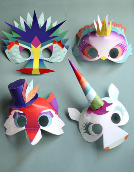 Pionero vehículo lobo 7 Máscaras Caseras para Carnaval » Fiestas y Cumples