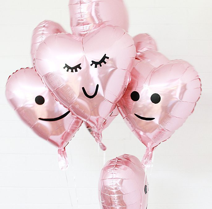 Ideas para decorar globos en San Valentín
