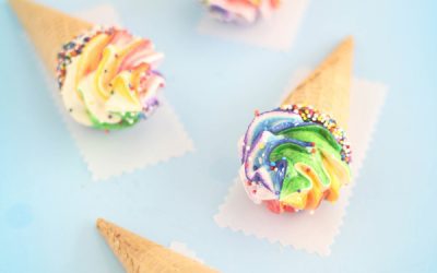 Helado de Colores con Merengue y Chocolate: Receta para Fiestas