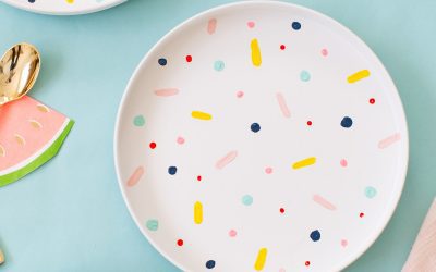 Platos bonitos y originales DIY con pintura