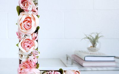 Manualidades con Flores: Cómo Hacer una Letra con Flores
