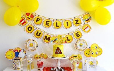 Kit imprimibles para fiestas temáticas infantiles: emojis y emoticonos