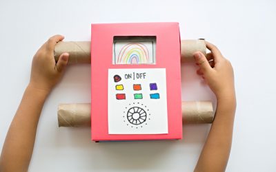 Manualidades con cartón: televisión para niños