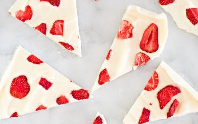 Postre de fresas y yogur súper fácil y riquísimo
