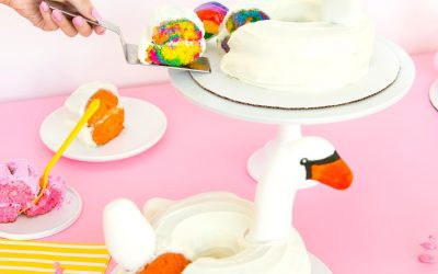 Decoración de tartas infantiles: flotadores de animales