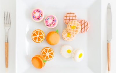 Galletas francesas decoradas para mesa dulce y fiestas infantiles