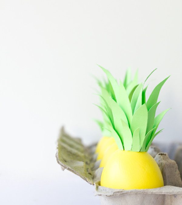 Decoración de huevos de Pascua: ¡ahora son piñas!
