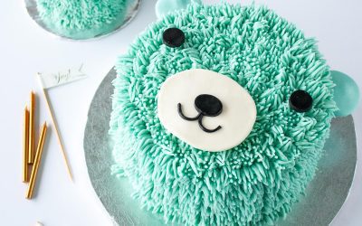 Tarta de cumpleaños de osito: ¡preciosa y fácil!