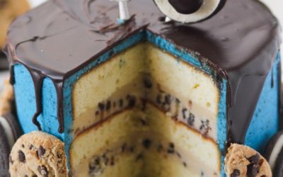 Tarta de cumpleaños del Monstruo de las Galletas